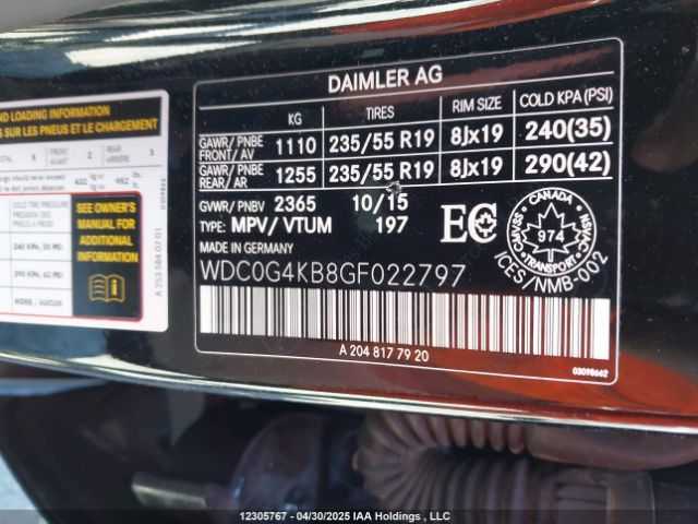 WDC0G4KB8GF022797 Mercedes-Benz Glc 300 4matic