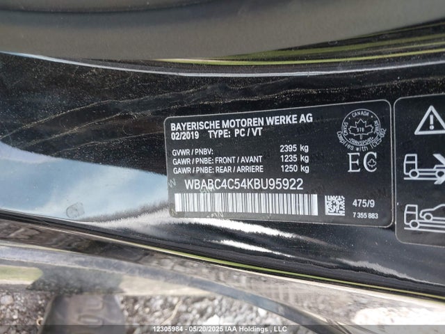 WBABC4C54KBU95922 BMW M850XI
