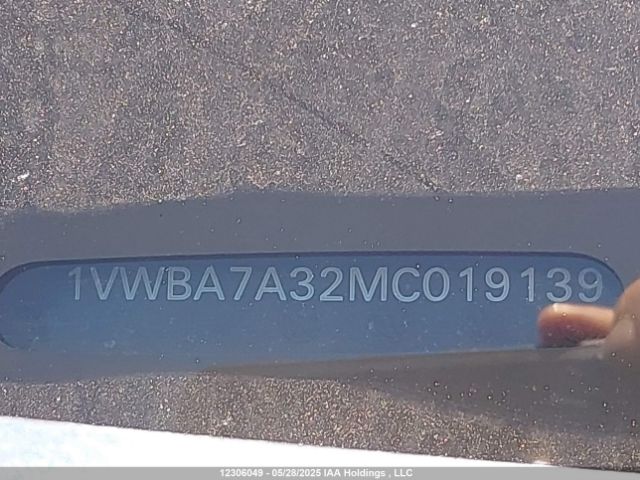 1VWBA7A32MC019139 Volkswagen Passat Highline