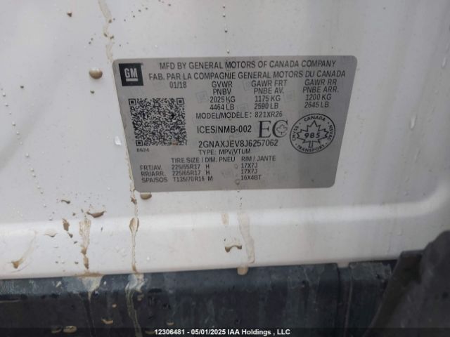 2GNAXJEV8J6257062 Chevrolet Equinox