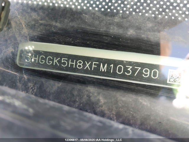 3HGGK5H8XFM103790 Honda l15b1