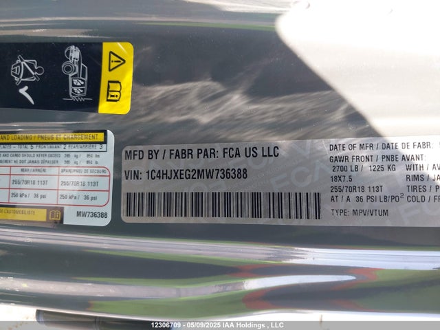 1C4HJXEG2MW736388 Jeep Wrangler