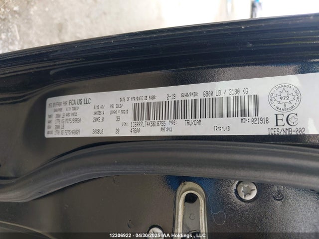 RAM 2019 2019 1C6RR7LT4KS618755 Image 9
