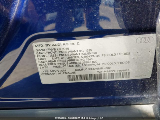 WA1M2AFZ2PP001881 Audi Q4 E-tron Technik