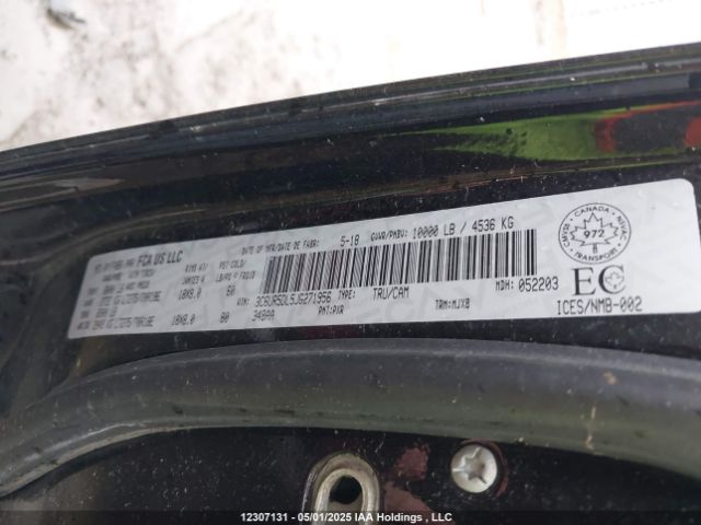 3C6UR5DL5JG271956 RAM 2500 Slt