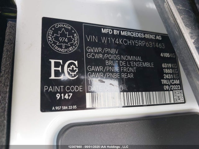 W1Y4KCHY5RP631463 Mercedes-Benz Sprinter 2500