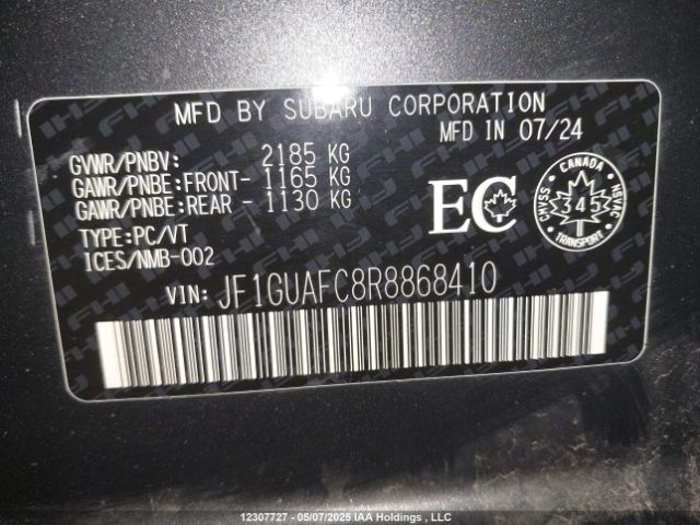 JF1GUAFC8R8868410 Subaru Impreza Sport