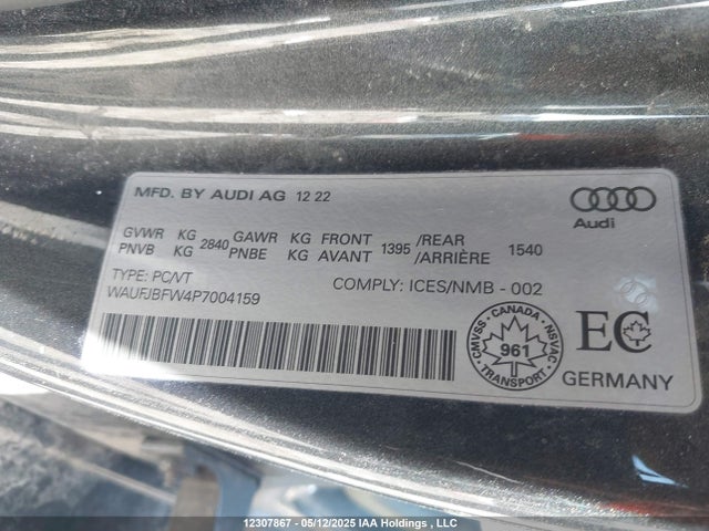 WAUFJBFW4P7004159 Audi E-tron Gt Premium Plus