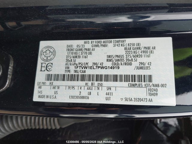 1FTVW1EL7PWG14919 Ford F-150