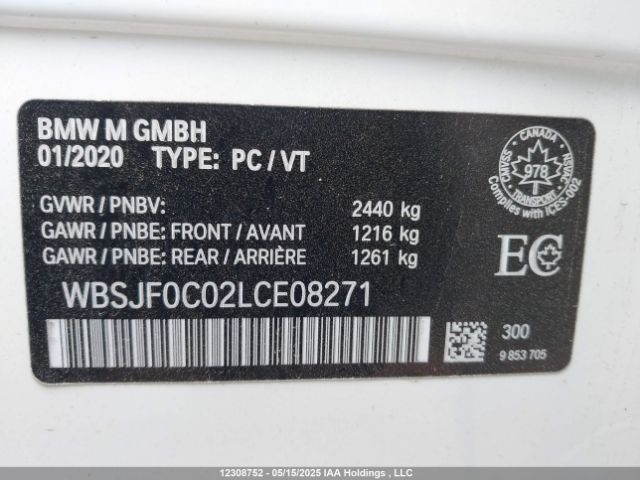 WBSJF0C02LCE08271 BMW M5