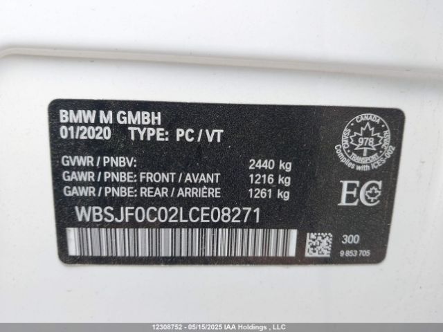 WBSJF0C02LCE08271 BMW M5