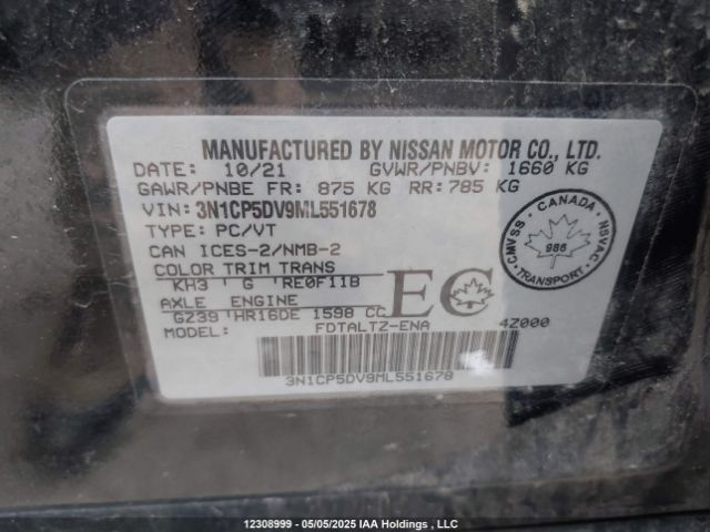3N1CP5DV9ML551678 Nissan Kicks