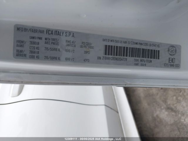 ZFBHRFCB6N6X94728 RAM Promaster City Tradesman