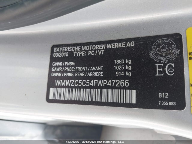Mini 2015 2015 WMWZC5C54FWP47266 Image 9