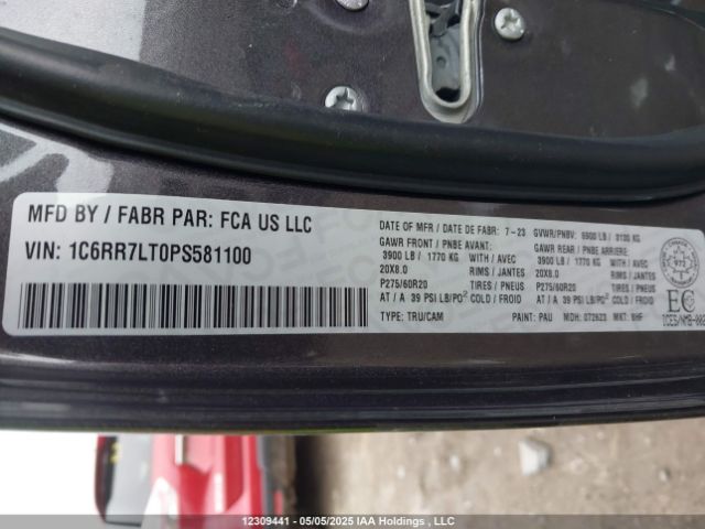 1C6RR7LT0PS581100 RAM 1500 Classic Slt