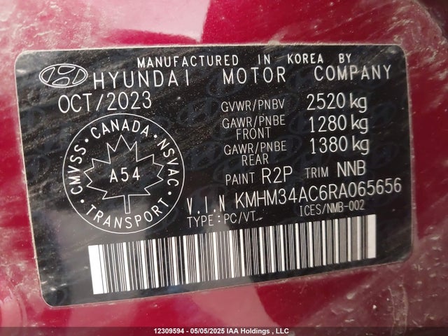 Hyundai Ioniq 6 Sel 2024 KMHM34AC6RA065656 Image 9