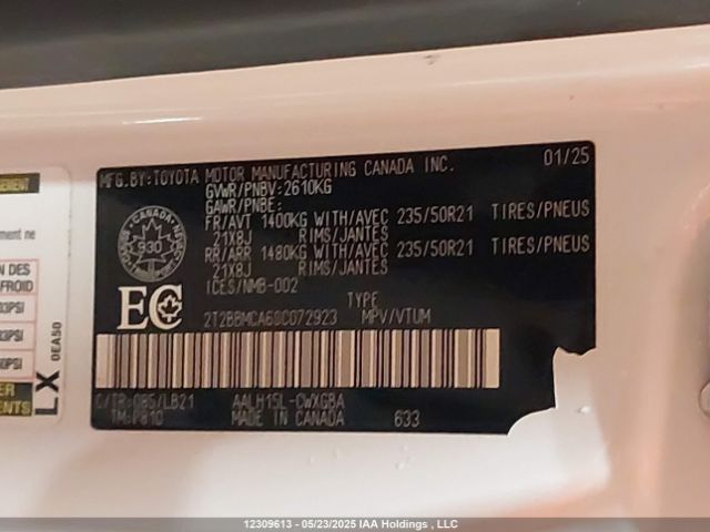 2T2BBMCA6SC072923 Lexus a25a-fxs