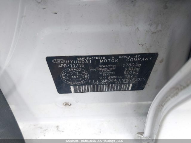 KMHD84LF6HU167030 Hyundai 2017