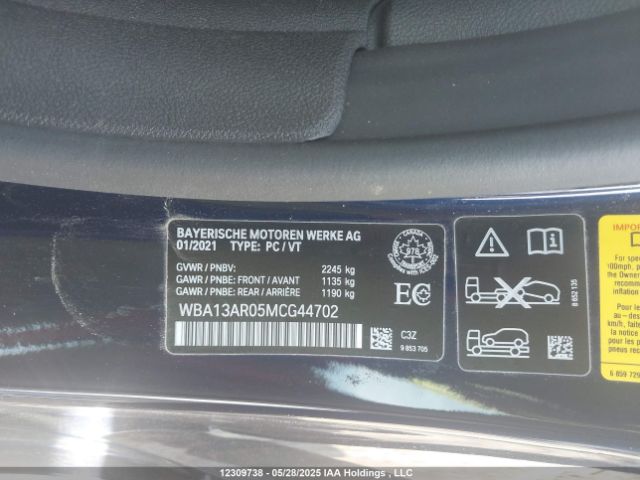 WBA13AR05MCG44702 BMW 2021