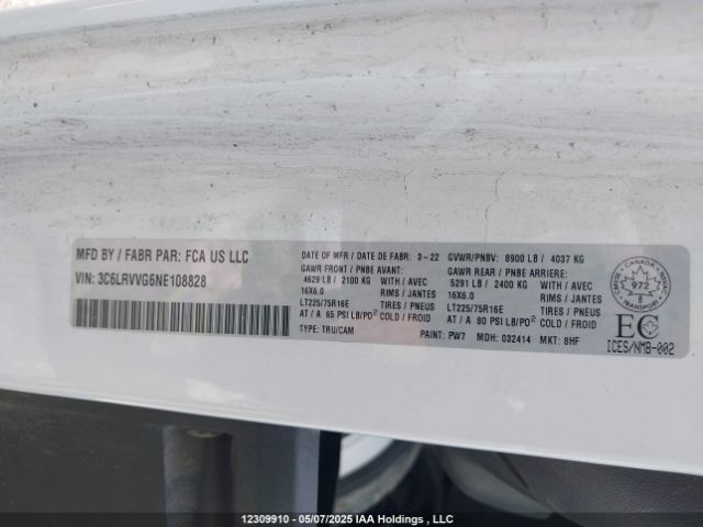 3C6LRVVG6NE108828 RAM Promaster 2500