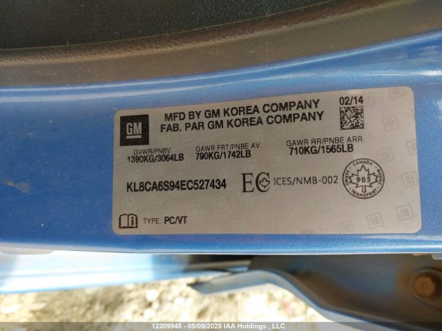 KL8CA6S94EC527434 Chevrolet ll0