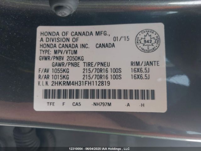 2HKRM4H31FH112819 Honda CR-V LX