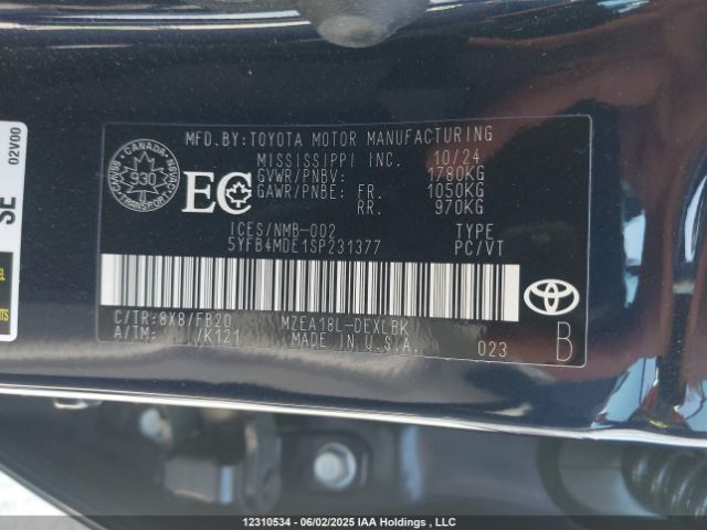 5YFB4MDE1SP231377 Toyota m20a-fks