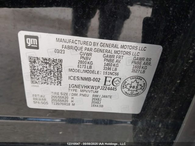 1GNEVHKW1PJ224445 Chevrolet lfy