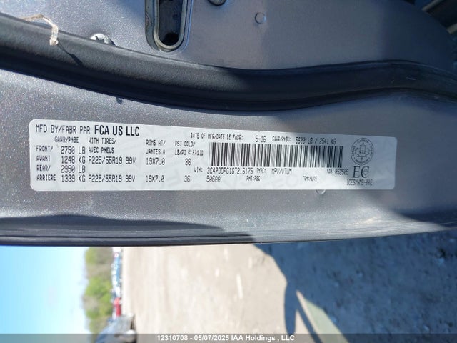 3C4PDDFG1GT216175 Dodge 2016
