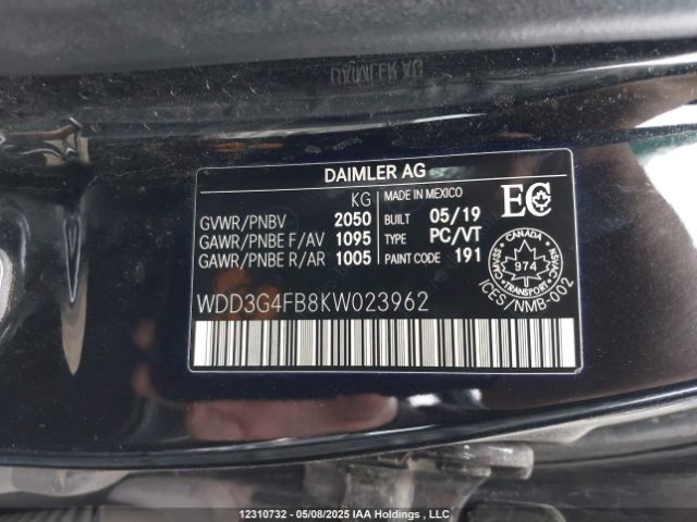 WDD3G4FB8KW023962 Mercedes-Benz m260