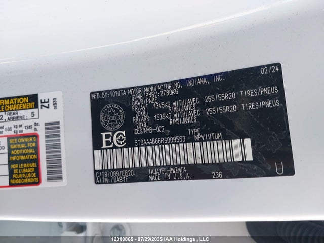 Lexus t24a-fts 2024 5TDAAAB66RS009563 Image 19