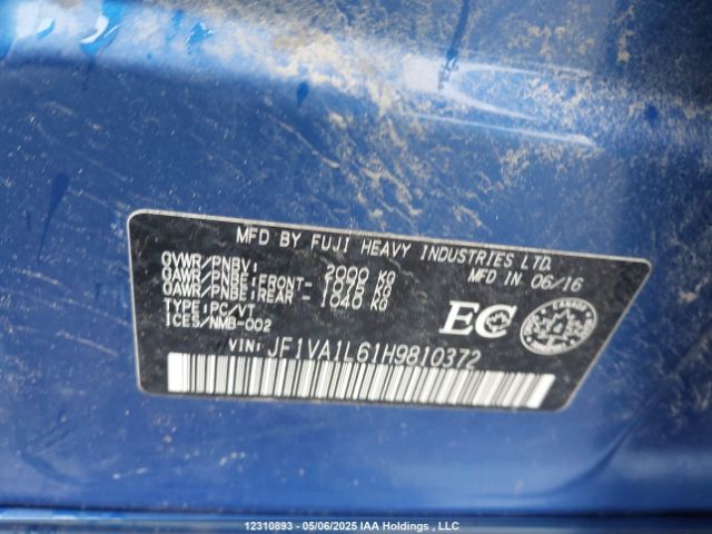 JF1VA1L61H9810372 Subaru dib