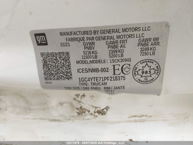 Chevrolet l8t 2023 1GC4YTE71PF218375 Image 9