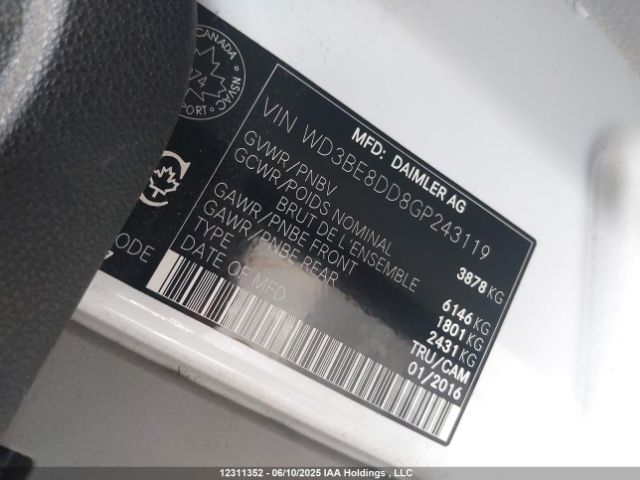 WD3BE8DD8GP243119 Mercedes-Benz Sprinter