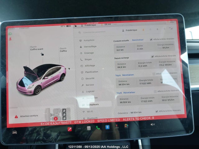 Tesla MODEL 3 2020 5YJ3E1EA3LF789577 Image 7