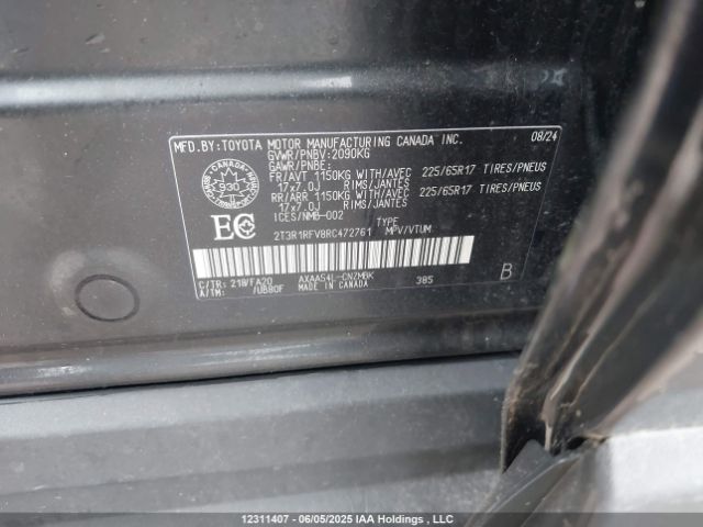 2T3R1RFV8RC472761 Toyota RAV4
