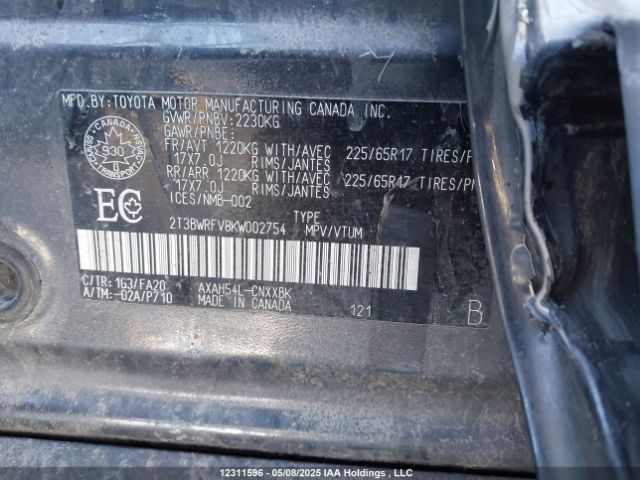 2T3BWRFV8KW002754 Toyota a25-fxz, 3nm+4nm