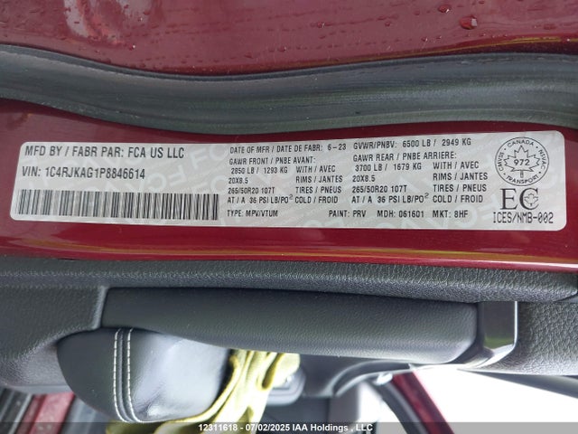 1C4RJKAG1P8846614 Jeep 2023