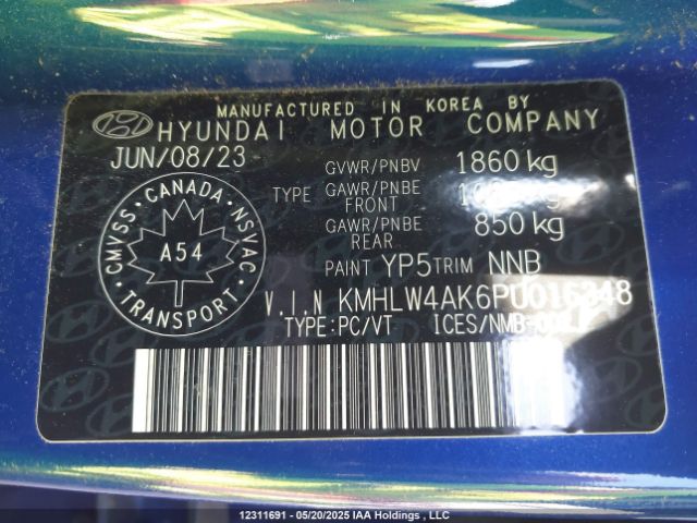 KMHLW4AK6PU016348 Hyundai t-gdi theta ii