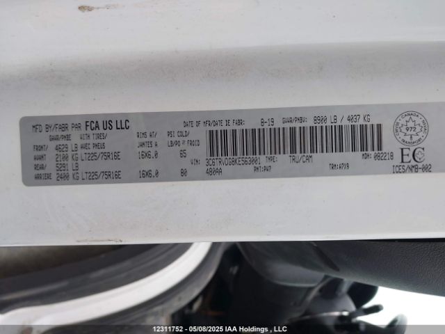 3C6TRVDG8KE563001 RAM Promaster 2500 2500 High