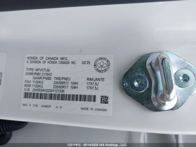 2HKRS4H22SH121536 Honda l15be