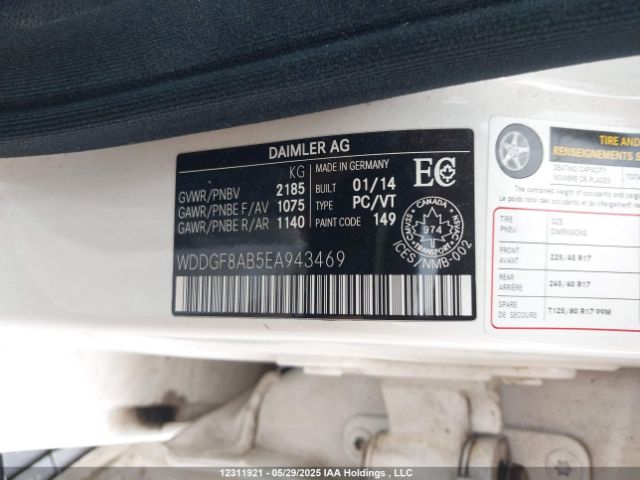 WDDGF8AB5EA943469 Mercedes-Benz C-Class