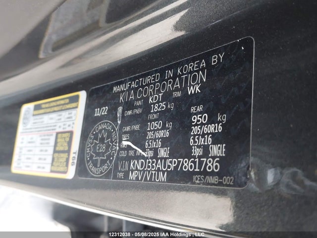 KNDJ33AU5P7861786 KIA SOUL EX