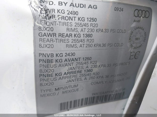 Audi 45 tfsi (2.0t) 2025 WA1EAAFY3S2018256 Image 19