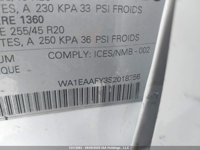 Audi 45 tfsi (2.0t) 2025 WA1EAAFY3S2018256 Image 9