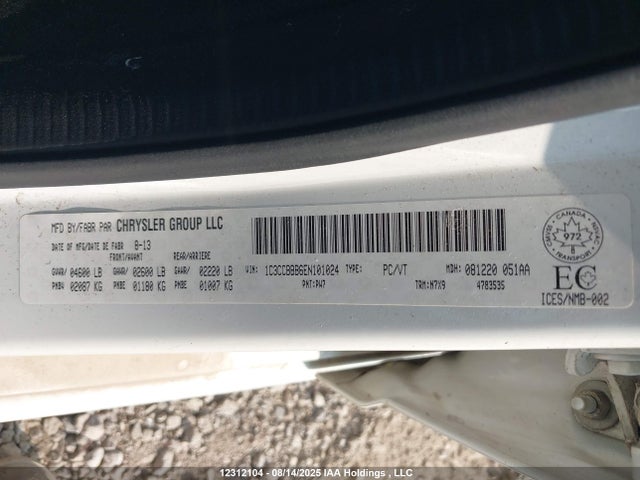 1C3CCBBB6EN101024 Chrysler 200