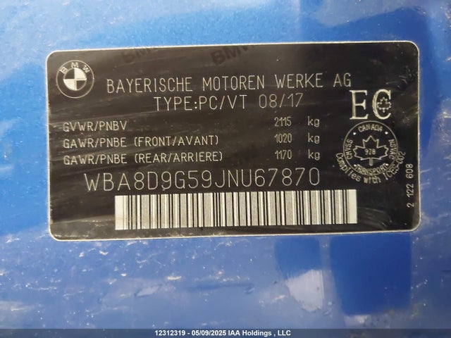 WBA8D9G59JNU67870 BMW 330I