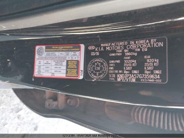 KIA dohc gdi nu 2016 KNDJP3A57G7359634 Image 9