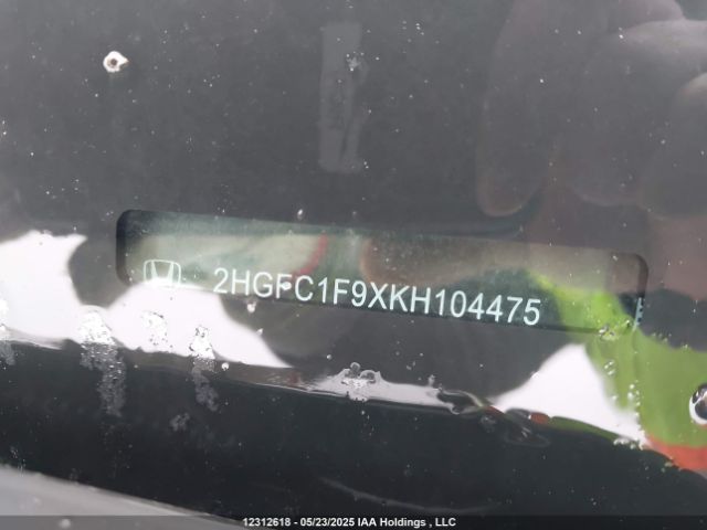 2HGFC1F9XKH104475 Honda l15b7/l15by