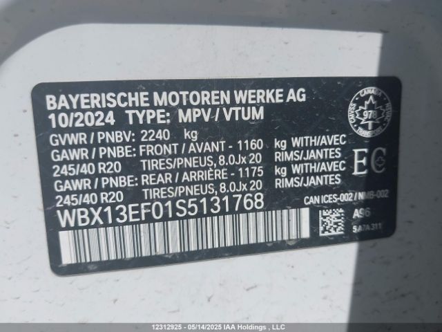 WBX13EF01S5131768 BMW X1 M35i
